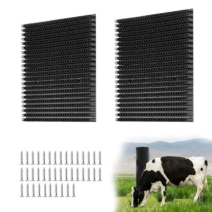2 pcs Horse Cattle Scratchers Horse Scratching Post Soft Massage Brush Kit for Equine Bovine Scratching Itch Relief Pad for Farm Animals Goat Sheep Cow Dog - The One Stop Equine Shop