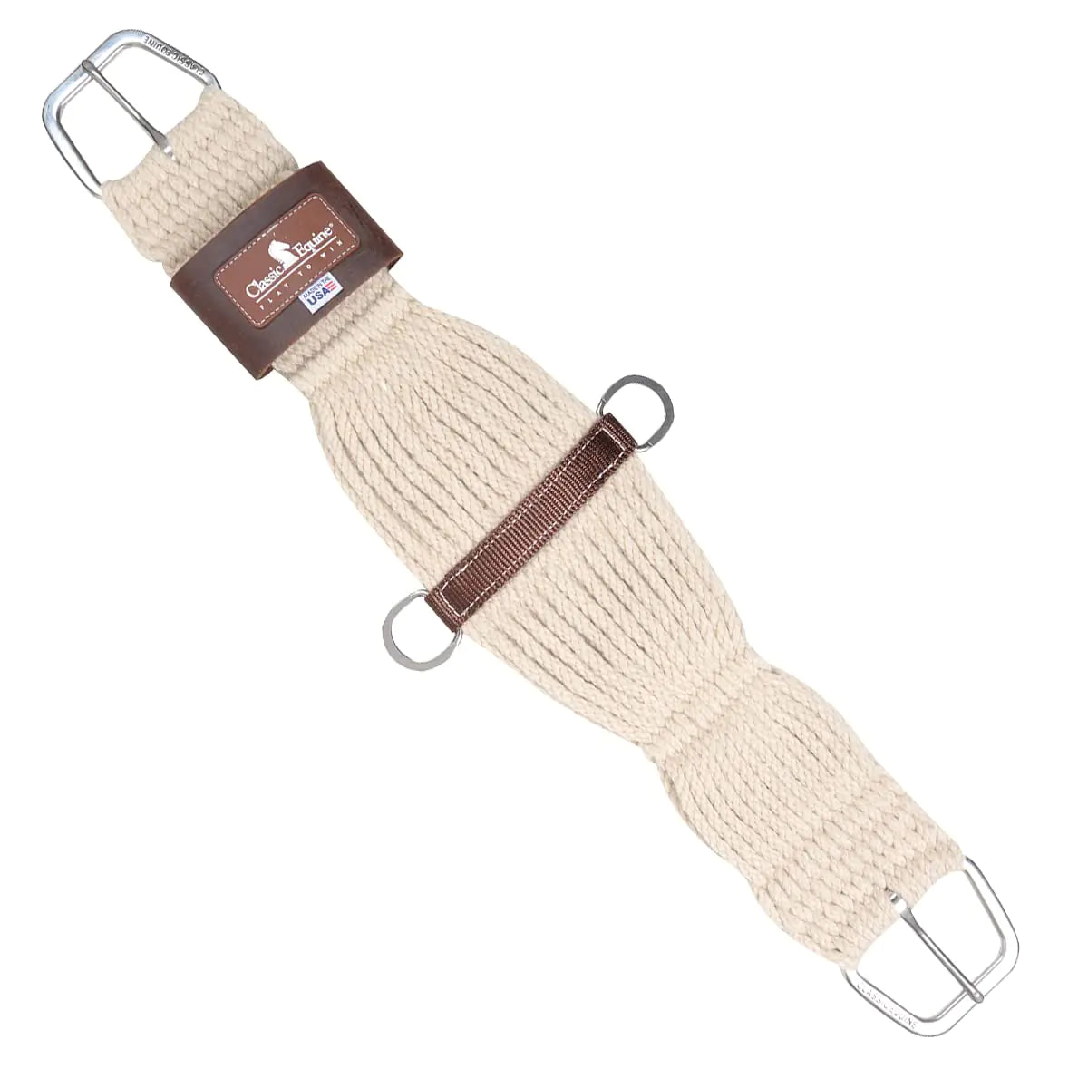 Classic Equine Blended Mohair Western Cinch CRCB Natural 34 - The One Stop Equine Shop
