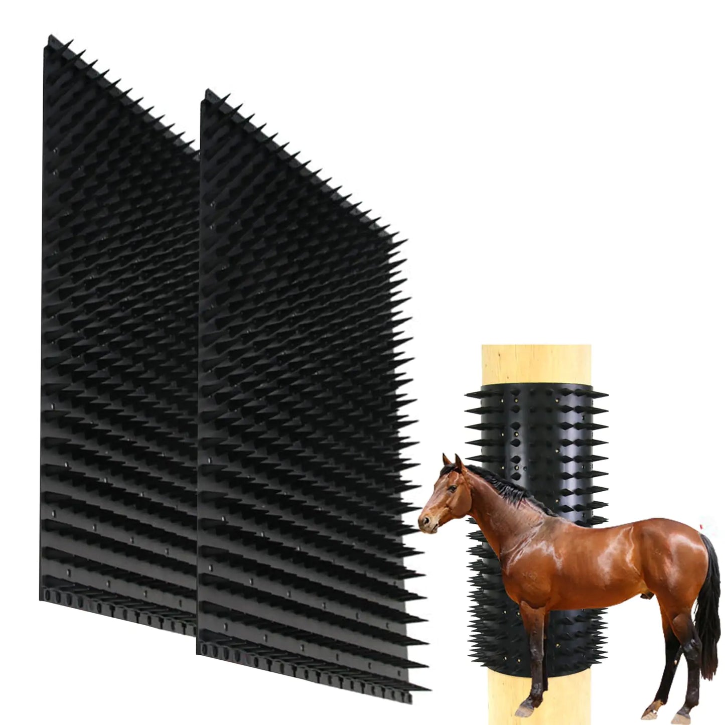 Hiyoo Horse Cattle Scratching Pad Soft Massage Brush for Equine Bovine Safe Itch Relief Animal Scratchers with Satisfying Massage 13 * 16.5inch 2pcs - The One Stop Equine Shop