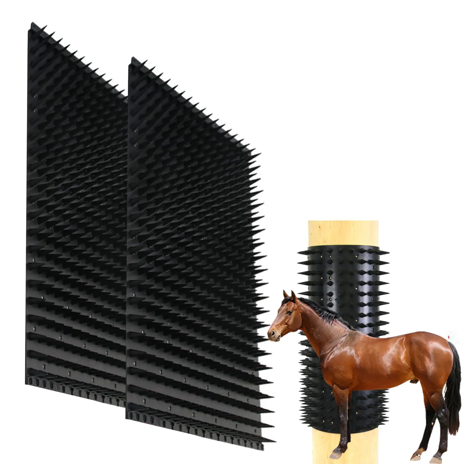 Hiyoo Horse Cattle Scratching Pad Soft Massage Brush for Equine Bovine Safe Itch Relief Animal Scratchers with Satisfying Massage 13 * 16.5inch 2pcs - The One Stop Equine Shop