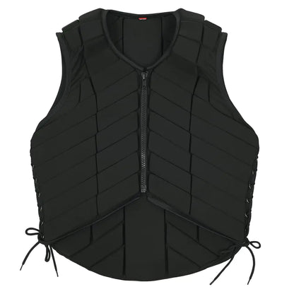 HILASON Equestrian Horse Vest Safety Protective Adult Eventing Black |Horse Riding Protective Vest |Unisex Vest |Rodeo Vest - The One Stop Equine Shop
