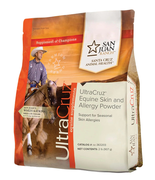 UltraCruz-sc-363203 Equine Skin and Allergy Supplement for Horses 2 lb Powder (82 Day Supply) - The One Stop Equine Shop
