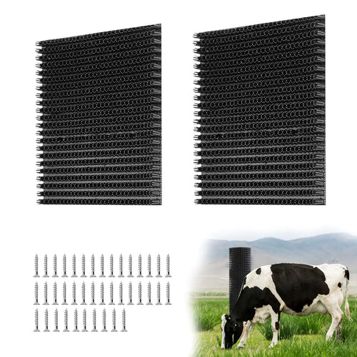 2 pcs Horse Cattle Scratchers Horse Scratching Post Soft Massage Brush Kit for Equine Bovine Scratching Itch Relief Pad for Farm Animals Goat Sheep Cow Dog - The One Stop Equine Shop