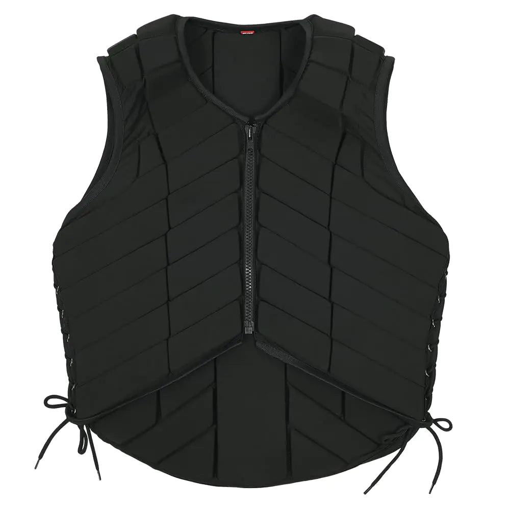 HILASON Equestrian Horse Vest Safety Protective Adult Eventing Black |Horse Riding Protective Vest |Unisex Vest |Rodeo Vest - The One Stop Equine Shop
