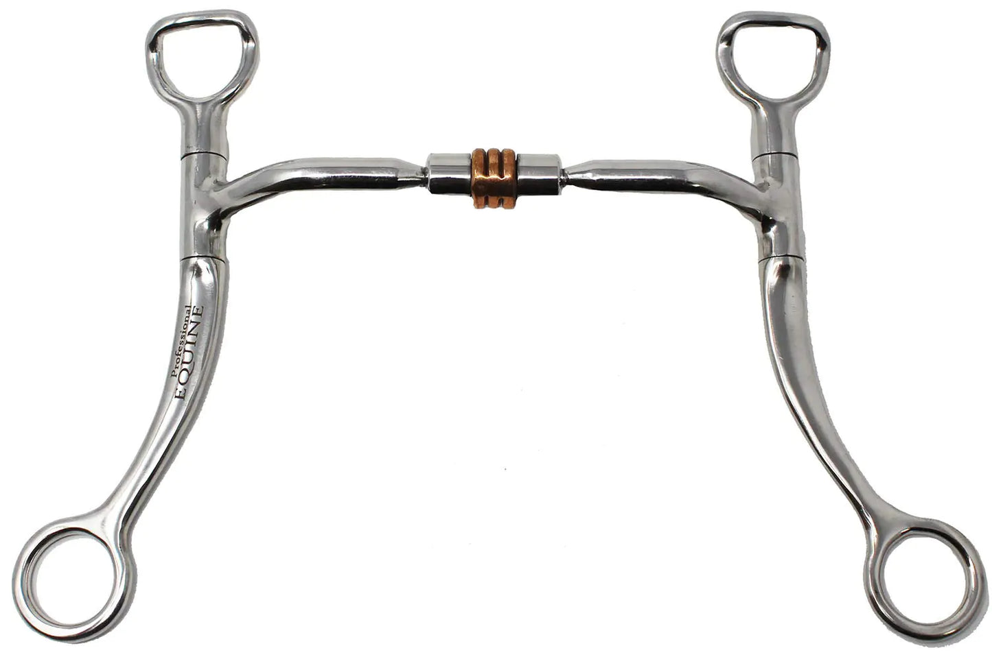 Professional Equine Horse Stainless Steel Western 5.5" Copper Roller Jointed Mouth Curb Horse Bit 35315C - The One Stop Equine Shop