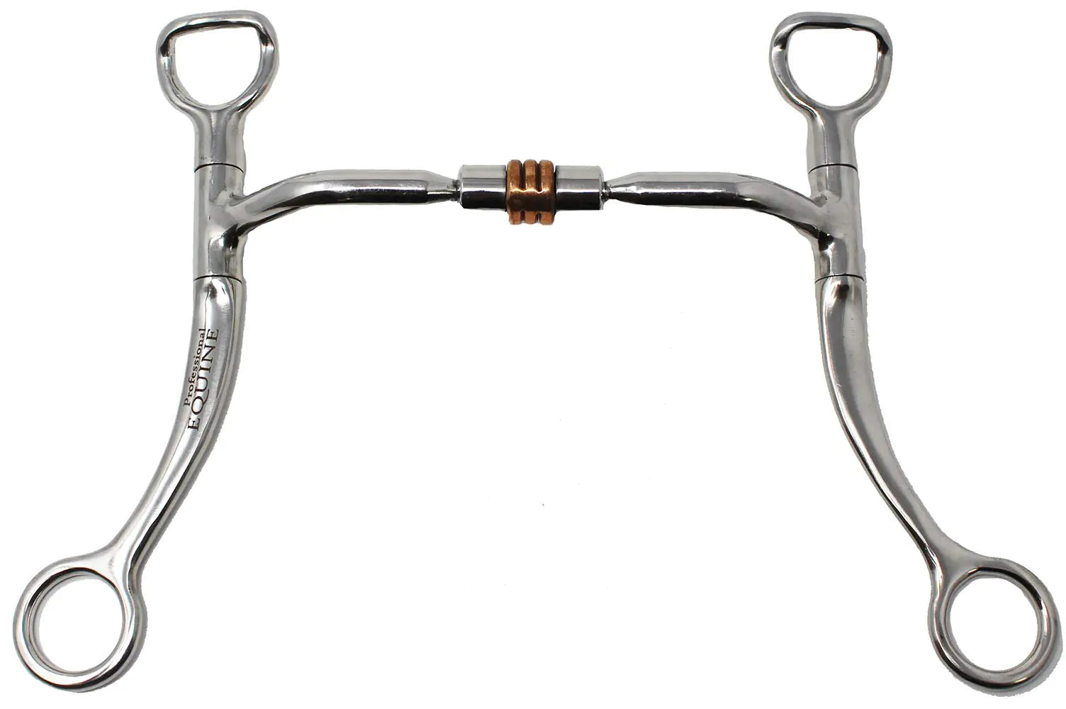 Professional Equine Horse Stainless Steel Western 5.5" Copper Roller Jointed Mouth Curb Horse Bit 35315C - The One Stop Equine Shop