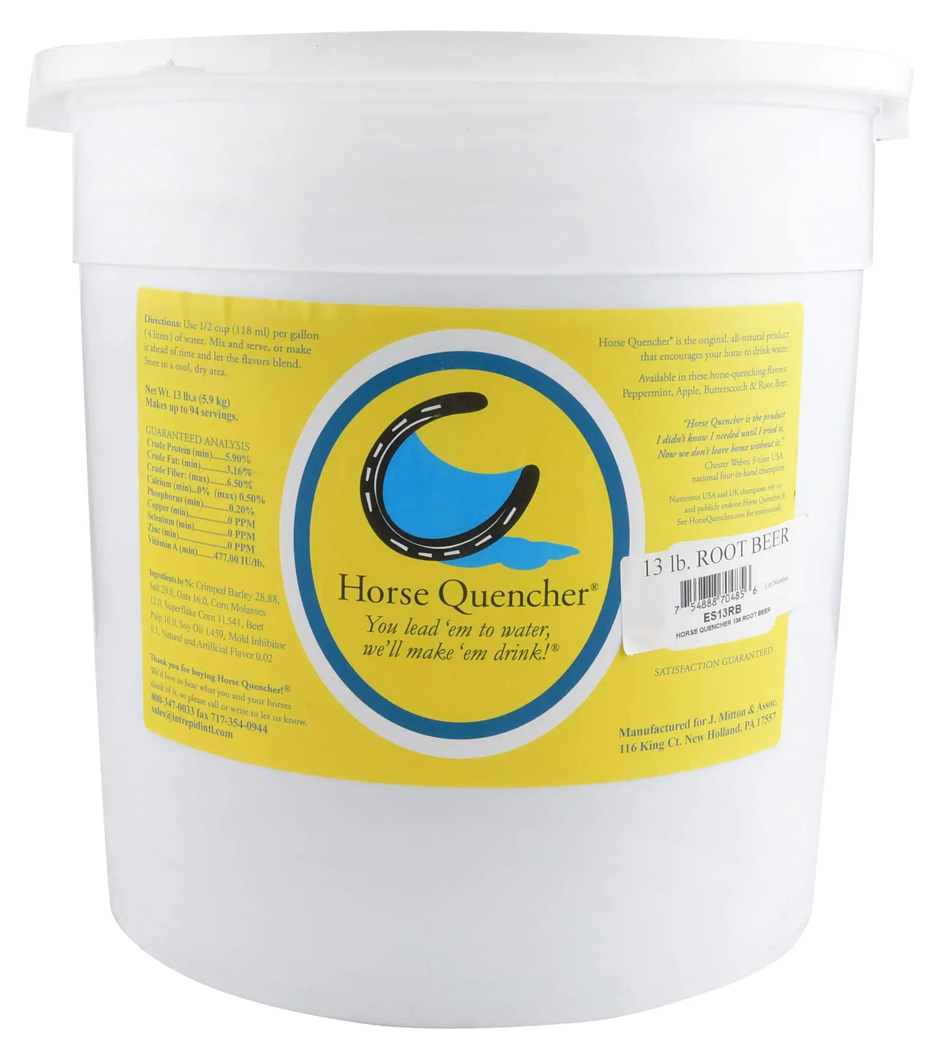 Horse Quenchers Apple Flavored Horse Hydration Supplement Thirst Quencher for Horses 13 lbs Pail All-Natural Grains for Equestrians and Horse Owners Aids in Preventing Health Issues - The One Stop Equine Shop
