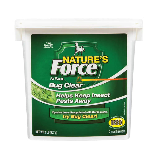 Manna Pro Natures Force Bug Clear | All Natural Equine Supplement for Insect Control | 2 Pounds - The One Stop Equine Shop
