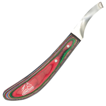 Equine Care Farrier Hoof Knife Left-Handed - J2 Stainless Steel Blade Ergonomic Handle - Precision Tool for Horse Cow Goat & Livestock Hoof Trimming & Shoeing - Professional Grade for Farrier - The One Stop Equine Shop