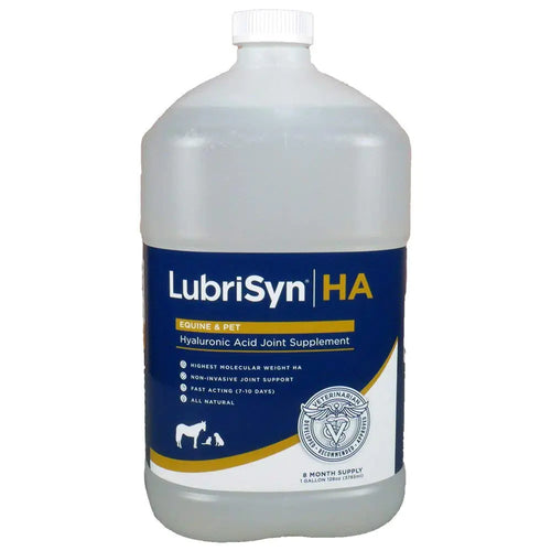 LubriSynHA Hyaluronic Acid Pet & Equine Joint Formula 128oz - All-Natural High-Molecular Weight Liquid Hyaluronan - Joint Support for Horses Dogs Cats - Promotes Healthy Joint Function Made in USA - The One Stop Equine Shop