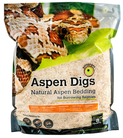 Galápagos (05064) Aspen Digs Shavings Bedding 8-Quart Natural - The One Stop Equine Shop