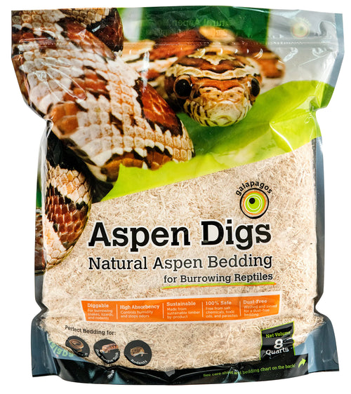 Galápagos (05064) Aspen Digs Shavings Bedding 8-Quart Natural - The One Stop Equine Shop
