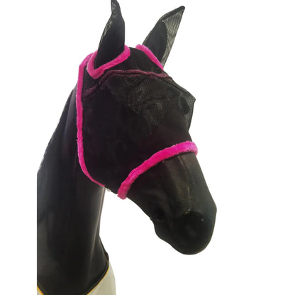 BARN & STABLE Breathable UV Protection Horse Fly Mask Tear-Resistant Mesh Fly Masks for Horses with Soft Fleece Edges & Adjustable Touch Straps Equine Mask with Ears - The One Stop Equine Shop