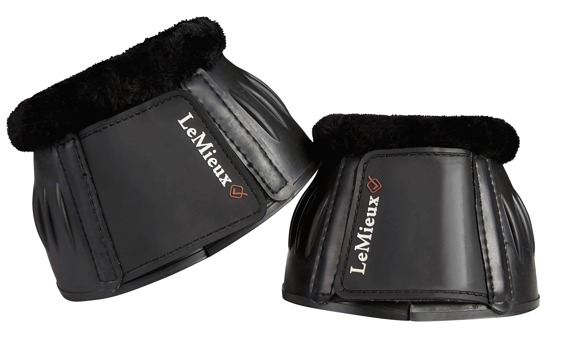 LeMieux Rubber Bell with Fleece Overreach Horse Boots - Protective Gear and Training Equipment - Equine Boots Wraps & Accessories (Black - Large) - The One Stop Equine Shop