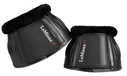 LeMieux Rubber Bell with Fleece Overreach Horse Boots - Protective Gear and Training Equipment - Equine Boots Wraps & Accessories (Black - Large) - The One Stop Equine Shop