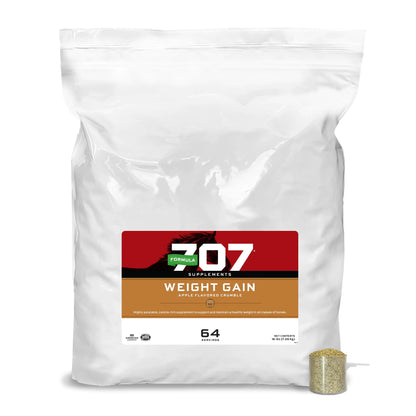 Formula 707 Weight Gain Powder Equine Supplement 16lb Refill Bag – Palatable Calorie-Rich Nutritional Support for Hard-to-Keep and Senior Horses - The One Stop Equine Shop