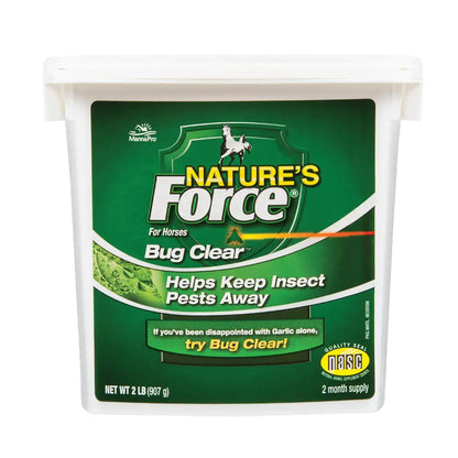 Manna Pro Natures Force Bug Clear | All Natural Equine Supplement for Insect Control | 2 Pounds - The One Stop Equine Shop
