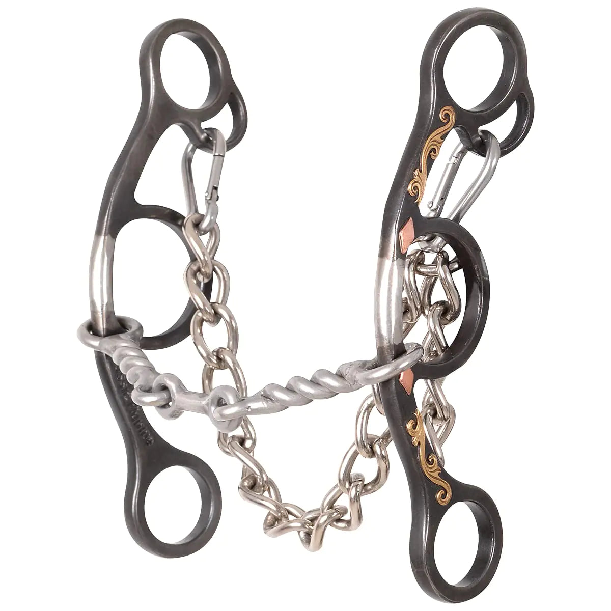 Classic Equine Sherry Cervi Twisted Wire Dogbone Diamond Short Shank Gag Bit - The One Stop Equine Shop