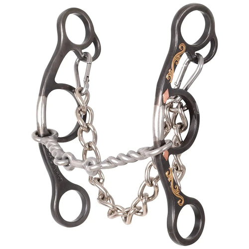 Classic Equine Sherry Cervi Twisted Wire Dogbone Diamond Short Shank Gag Bit - The One Stop Equine Shop