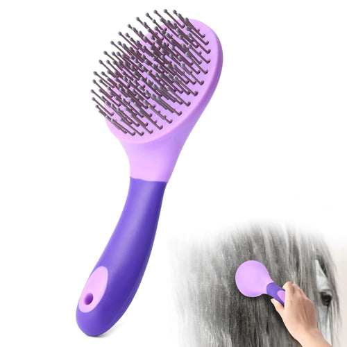 Equine Mane & Tail Combs Horse Brush Shedding Brush Grooming Tool for Horse (Purple) - The One Stop Equine Shop