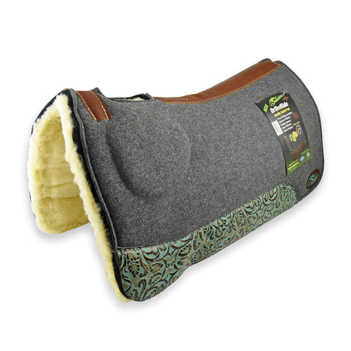 Southwestern Equine OrthoRide Correction Saddle - Fleece Bottom (31 x 32 Turquoise Bloom) - The One Stop Equine Shop