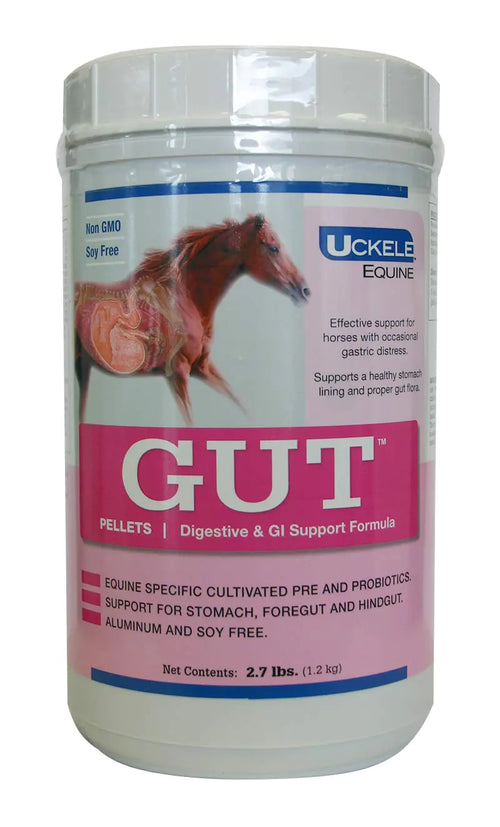 Uckele Gut Pellets Horse Supplement - Equine Vitamin & Mineral Supplement for Healthy Digestion - 2.7 pound (lb) - The One Stop Equine Shop
