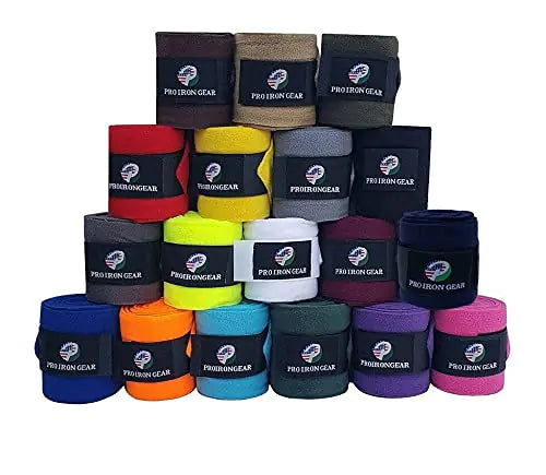 RIDING GEARS Horse Fleece Wraps Bandages/Polo Wraps/Stable Wraps Equestrian Leg Wraps Set of 4 Equestrian Boot Protection (Purple) - The One Stop Equine Shop