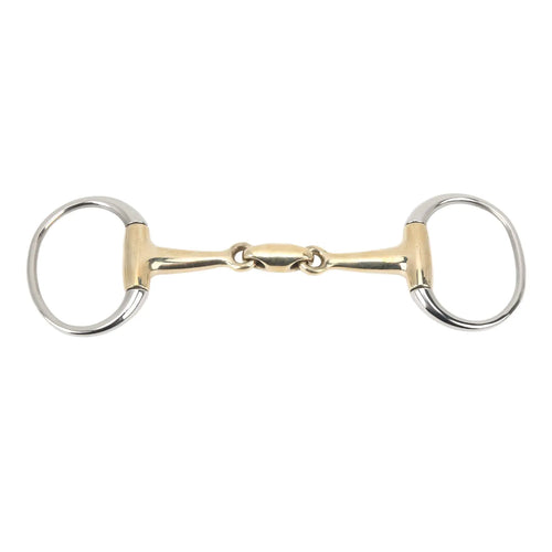 Snaffle Bit Stainless Steel Double Jointed Loose Snaffle Bit Professional 135mm/5in Mouth Snaffle Horse Bit with Copper Link for Equestrian Supplies Equestrian - The One Stop Equine Shop