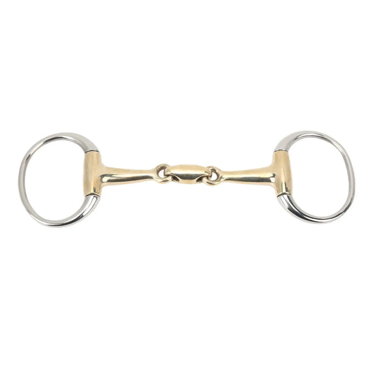 Snaffle Bit Stainless Steel Double Jointed Loose Snaffle Bit Professional 135mm/5in Mouth Snaffle Horse Bit with Copper Link for Equestrian Supplies Equestrian - The One Stop Equine Shop