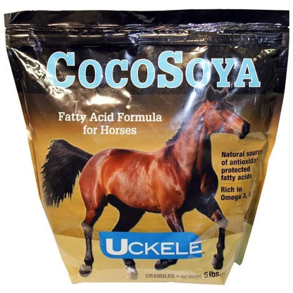 Uckele CocoSoya Granular Horse Supplement - Omega Fatty Acid Supplement for Horses - Equine Vitamin & Mineral Supplement - 5lb - The One Stop Equine Shop
