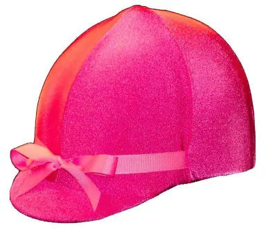 Equestrian Riding Helmet Cover - HOT Pink - The One Stop Equine Shop
