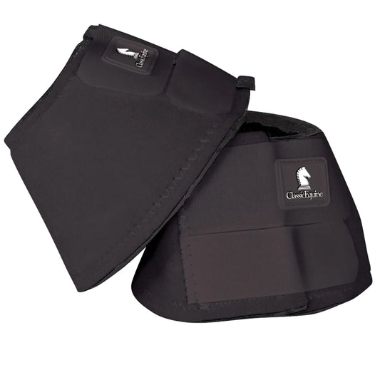 Classic Equine Neoprene Bell Boots Black Medium - The One Stop Equine Shop