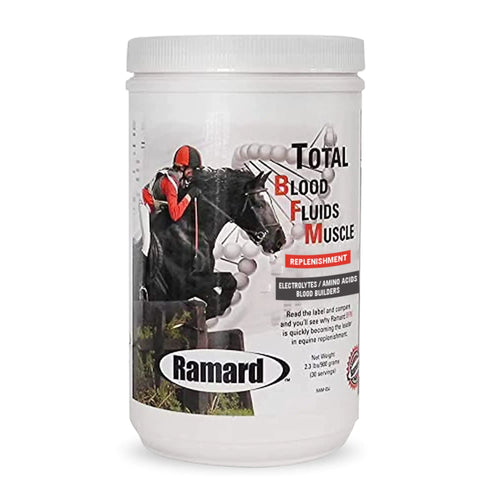Ramard Muscle Builder & Blood Replenishment for Race Horses - Equine Electrolytes Blood Builder Muscle Up Probiotics - High-Performance Powder Supplements - 2.3 lbs Jar (Size: 2.3 lbs) - The One Stop Equine Shop