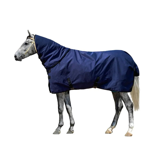Horse Blankets for Winter Waterproof 1200D Medium Weight (220g Fill) Horse Turnout Blanket with Neck Cover Leg Straps (US 81in / EU 155cm) - The One Stop Equine Shop