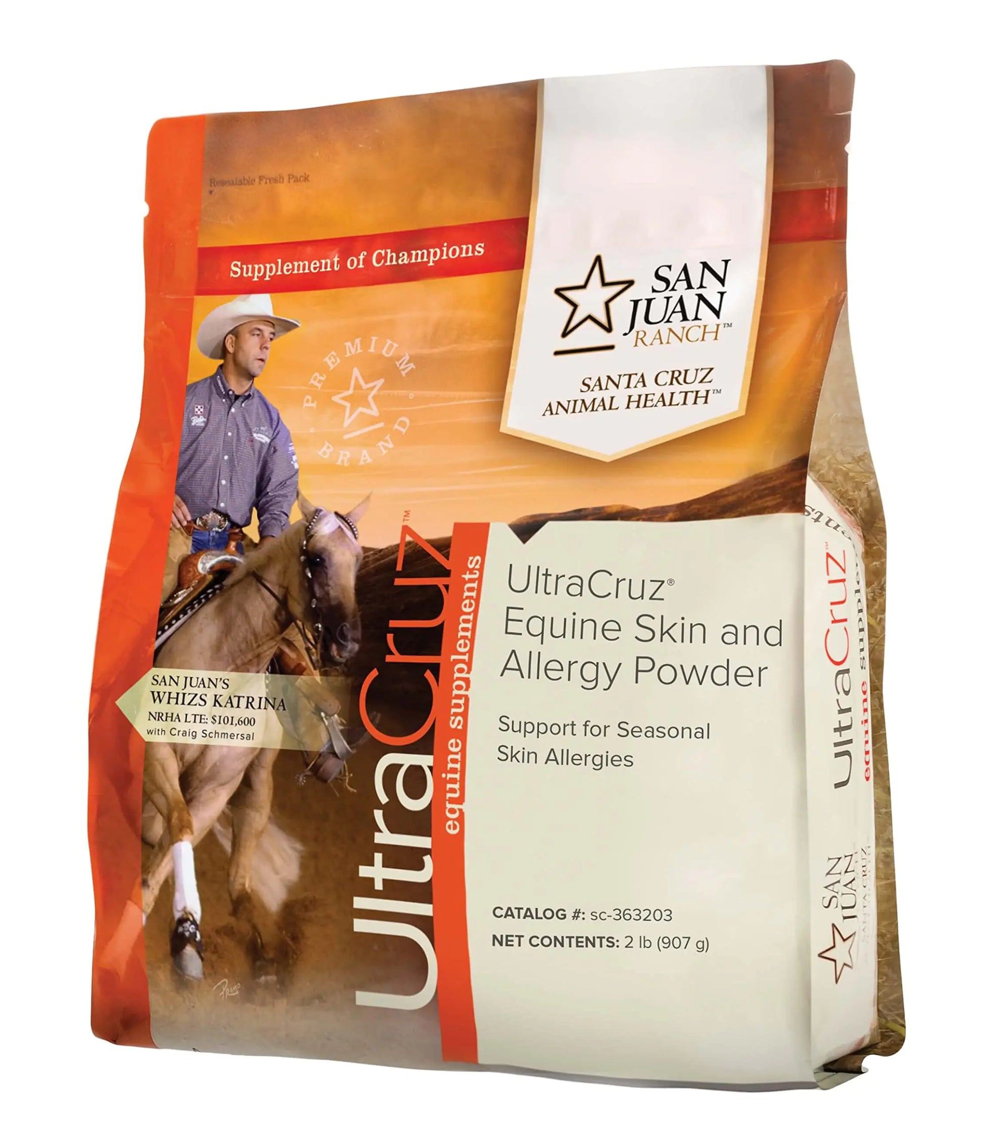 UltraCruz-sc-363203 Equine Skin and Allergy Supplement for Horses 2 lb Powder (82 Day Supply) - The One Stop Equine Shop