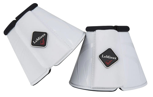LeMieux ProShell Overreach Horse Boots - Over Reach or Bell Boots for Horses - Protective Gear and Training Equipment - Equine Boots Wraps & Accessories (White - Large) - The One Stop Equine Shop