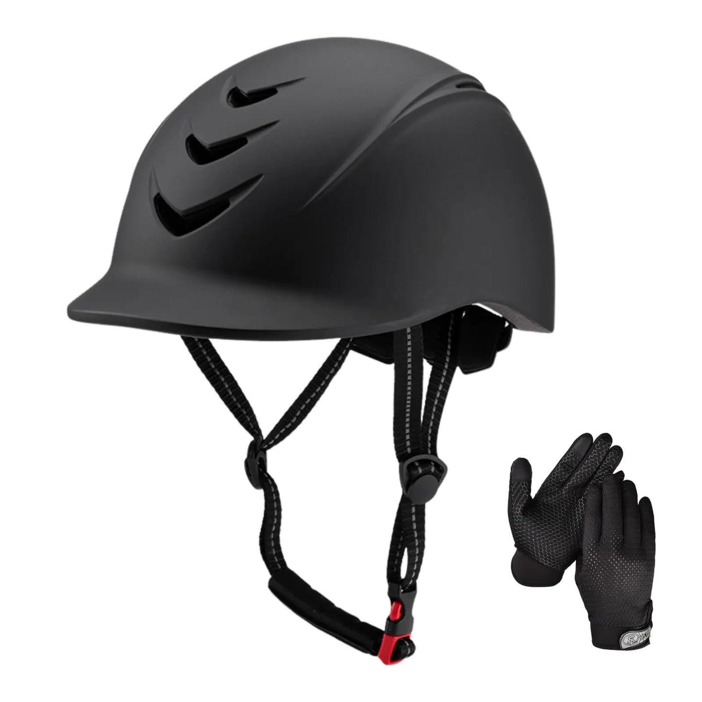 Equestrian Set - Helmet and Gloves for Horseback Riding and Training - Horse Riding Safety Gear Helmets Equestrian Equi-Pro Gear Gloves for Women Man - The One Stop Equine Shop