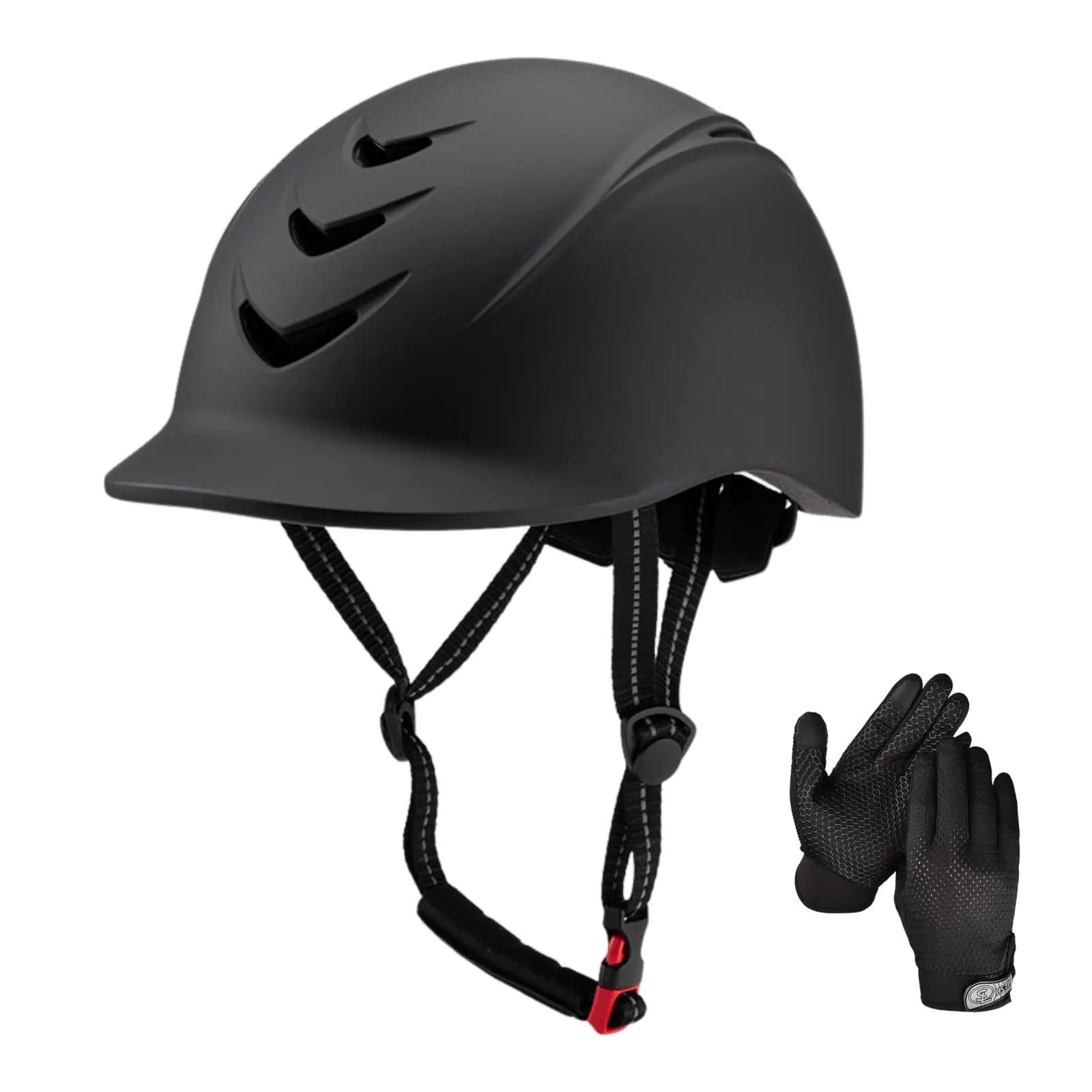 Equestrian Set - Helmet and Gloves for Horseback Riding and Training - Horse Riding Safety Gear Helmets Equestrian Equi-Pro Gear Gloves for Women Man - The One Stop Equine Shop