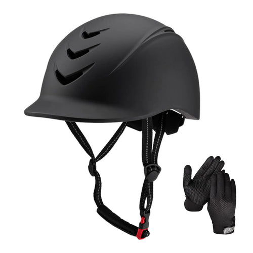 Equestrian Set - Helmet and Gloves for Horseback Riding and Training - Horse Riding Safety Gear Helmets Equestrian Equi-Pro Gear Gloves for Women Man - The One Stop Equine Shop