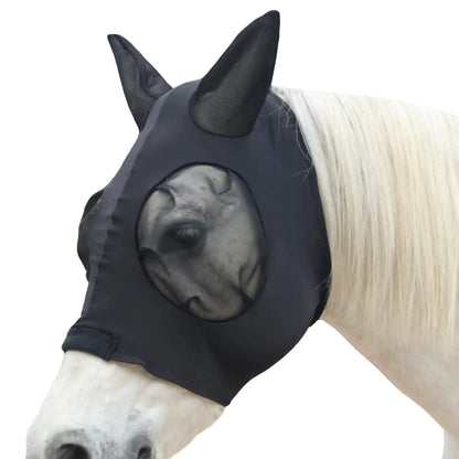 Gallopoff Horse Fly Mask Fly Masks for Horses with Ears Super Comfort & Stretchy Fitting Lycra Equine Fly Mask Blue Cob - The One Stop Equine Shop