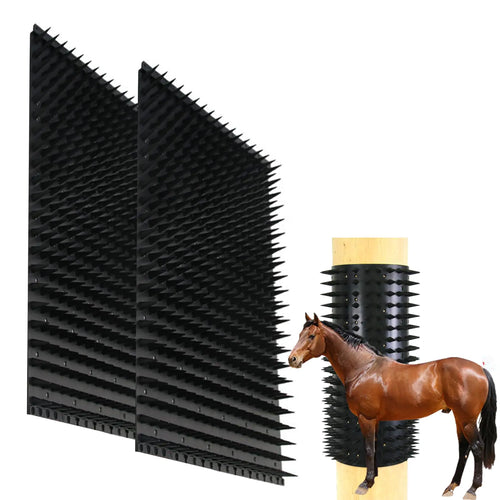 Hiyoo Horse Cattle Scratching Pad Soft Massage Brush for Equine Bovine Safe Itch Relief Animal Scratchers with Satisfying Massage 13 * 16.5inch 2pcs - The One Stop Equine Shop