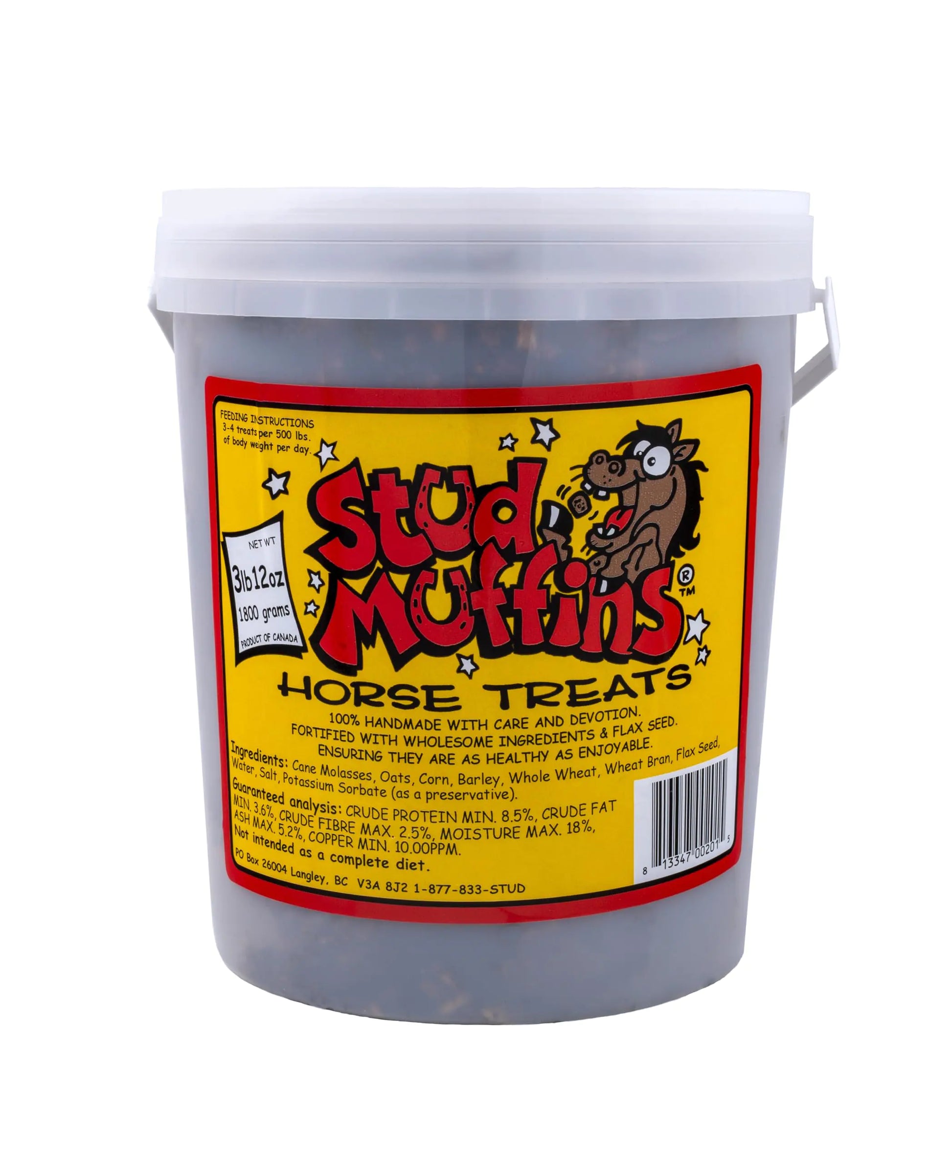 Stud Muffins S1060 Stud Muffins Horse Treats 60 Oz Bucket - The One Stop Equine Shop