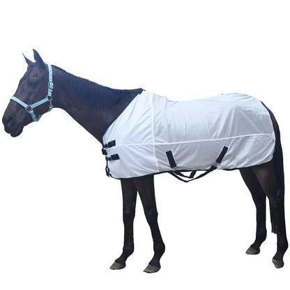 Gallopoff Comfy Mesh Horse Fly Sheet Equine Summer Sheets Stand Neck White 69