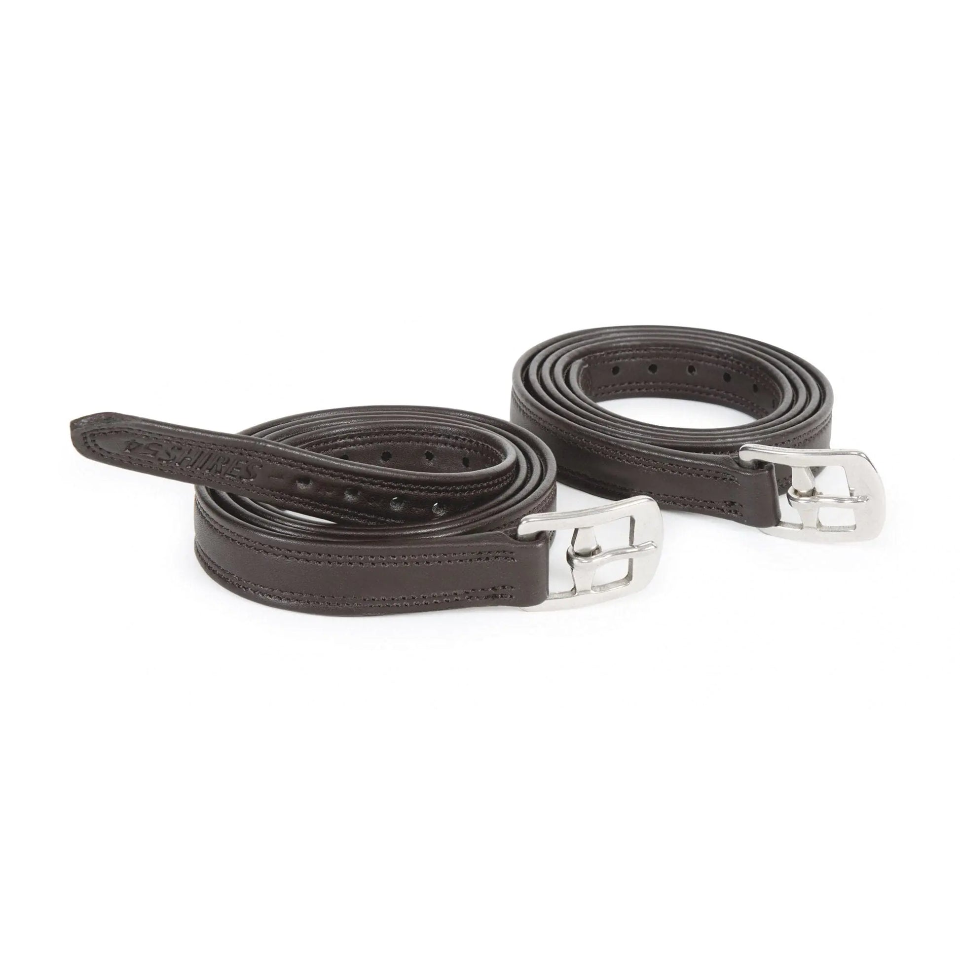 Shires Easy Care Non Stretch Stirrup Leathers (Black 61) - The One Stop Equine Shop