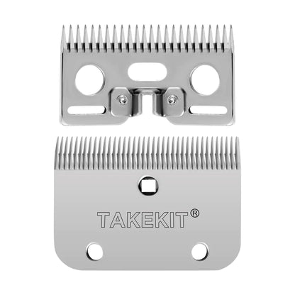TAKEKIT Horse Clippers Replacement Blades Detachable Universal Blades for Professional Horse Grooming Clippers Top and Bottom Stainless Steel 35-Teeth - The One Stop Equine Shop