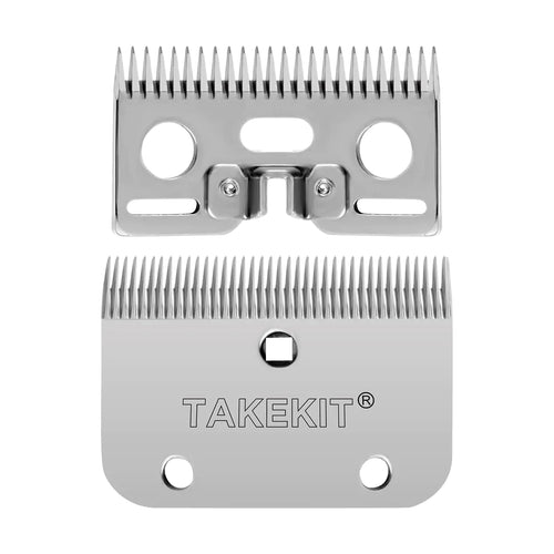 TAKEKIT Horse Clippers Replacement Blades Detachable Universal Blades for Professional Horse Grooming Clippers Top and Bottom Stainless Steel 35-Teeth - The One Stop Equine Shop