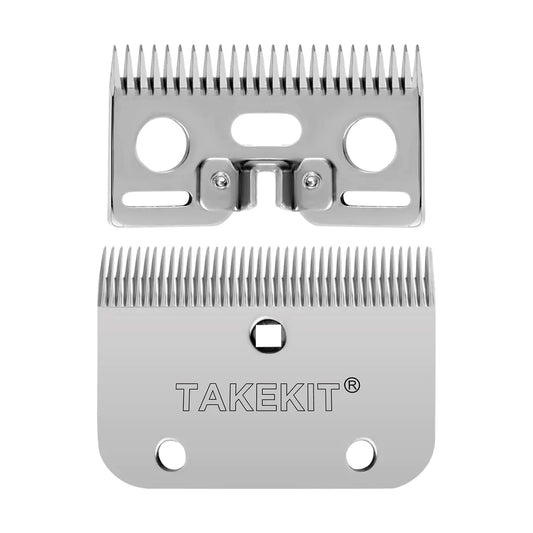 TAKEKIT Horse Clippers Replacement Blades Detachable Universal Blades for Professional Horse Grooming Clippers Top and Bottom Stainless Steel 35-Teeth - The One Stop Equine Shop