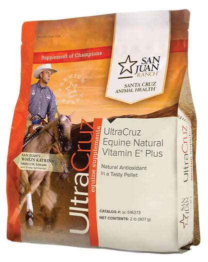 UltraCruz Equine Natural Vitamin E Plus Supplement for Horses 2 lb Pellet (13 Day Supply) - The One Stop Equine Shop