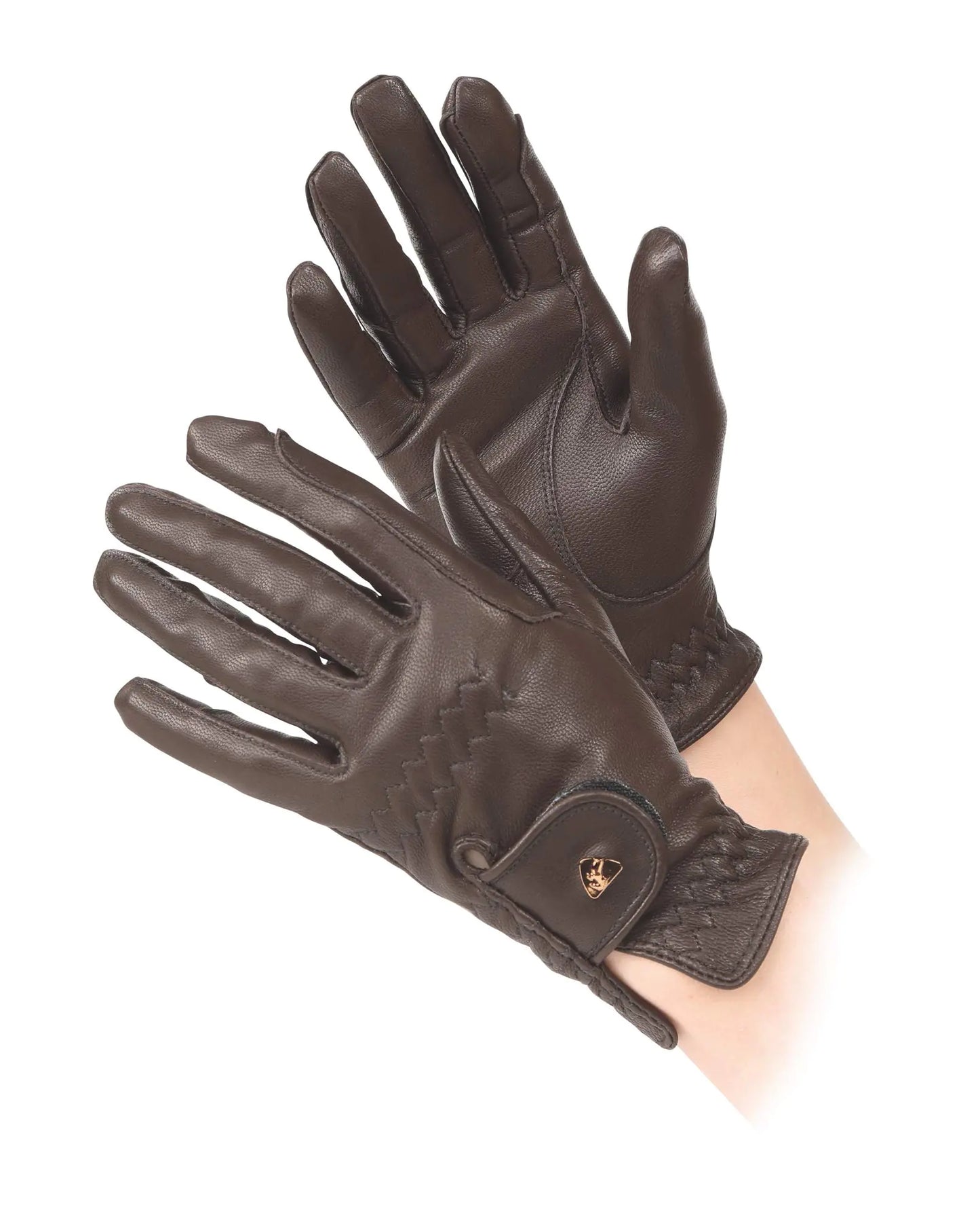 Shires Aubrion Leather Riding Work Horse Riding Non-Slip Gloves (Brown XL) - The One Stop Equine Shop