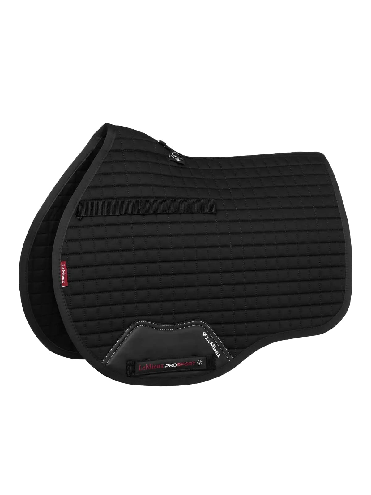 LeMieux General Purpose Cotton Square Saddle Pad - English Saddle Pads for Horses - Equestrian Riding Equipment and Accessories (Black - Small/Medium) - The One Stop Equine Shop